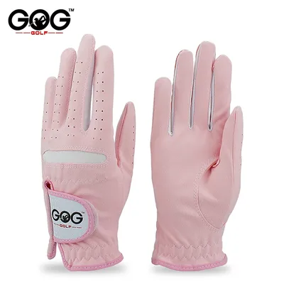 Gants de golf coordonnants respirants pour femmes microcarence souple rose gants de sport pour