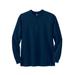 Men's Big & Tall Liberty Blues™ Easy-Care Ribbed Knit Henley by Liberty Blues in Navy (Size 4XL) Henley Shirt