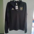 Adidas Jackets & Coats | Adidas Lafc Travel Jacket Small | Color: Black/Gold | Size: S