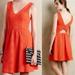 Anthropologie Dresses | Anthro Maeve Cutout Orange Dress Sz 0 | Color: Orange/Red | Size: 0