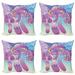 East Urban Home Ambesonne Crazy Art Decorative Throw Pillow Case Pack Of 4 | 24 H x 24 W x 0.039 D in | Wayfair 3D442670B2B746BA85CB559C7056D3C1