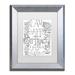 Trademark Fine Art 'I Attract Good Things' Framed Textual Art Canvas in Black/White | 16 H x 13 W x 0.5 D in | Wayfair ALI5512-S1114MF