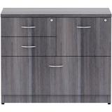 Lorell Essentials Series 2-Box/1-File Espresso 4-Drawer Lateral File Wood in Gray | 30 H x 36 W x 22 D in | Wayfair LLR69623