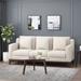 Corrigan Studio® Bronte-May 80" Square Arm Sofa Polyester in Brown | 34.75 H x 80 W x 32.75 D in | Wayfair 856E131FA911465C8F71C9A2B3315853