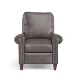 Birch Lane™ Wade 33.5" Wide Genuine Leather Standard Recliner Fade Resistant in Black/Brown | 41 H x 33.5 W x 39 D in | Wayfair