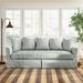 Birch Lane™ Wendell 90" Slipcovered Sofa Polyester in Black/Brown/Green | 38 H x 90 W x 43 D in | Wayfair AAFCE43C74C24FF7873BDA70BA19B0D9