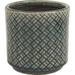 Ebern Designs Gothar Green Glazed Ceramic Planter Ceramic in Blue | 4.72 H x 4.72 W x 4.72 D in | Wayfair F82A10339D6D4B5E8CFDFB6CA42908F5