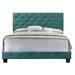 House of Hampton® Castilla Tufted Standard Bed Upholstered/Velvet in Green | 48 H x 80 W x 83 D in | Wayfair 8F711FB2728245C78740D62C0A2C9A88
