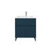 Corrigan Studio® Arbon 30" Single Bathroom Vanity Set Wood/Ceramic in Blue | 27.56 H x 29.53 W x 18.11 D in | Wayfair