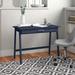 Andover Mills™ Haywa Desk Wood in Blue | 30.25 H x 40 W x 20 D in | Wayfair FC3F0A96BC8B48709D100399734F42F4