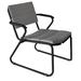 OASIQ Corail Patio Chair w/ Cushion Metal in Gray | 30.88 H x 25.75 W x 31.44 D in | Wayfair 1001020001000-FV