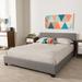 Sand & Stable™ Kamden Low Profile Platform Bed Upholstered/Polyester in Gray | 33 H x 57 W x 81 D in | Wayfair 1AB1BEB8599E4C449A1EF88A1115EEF2