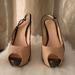 Jessica Simpson Shoes | 5 Inch Sling Back Heels | Color: Cream | Size: 10