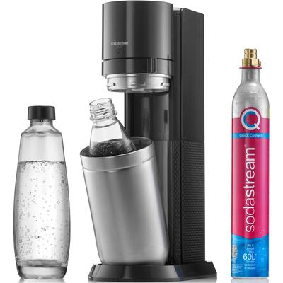 SodaStream Wassersprudler DUO, (Set, 4 tlg.), mit CO2-Zylinder, 1x 1L Glasflasche und spülmaschinenfeste Kunststoff-Flasche schwarz Sodastream Küchenkleingeräte Haushaltsgeräte