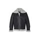 Schott NYC Men's Lc1259 Leather Jacket, Black/Off White, Small