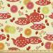 East Urban Home fab_29913_Ambesonne Modern Fabric By The Yard, Teapots & Cup w/ Polka Dots Lime Orange & Strawberry Fruits Display | 58 W in | Wayfair