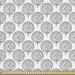 East Urban Home fab_32660_Ambesonne Floral Fabric By The Yard, Tree Pattern w/ Leaves Inside Circles Monochrome Mother Earth Illustration | Wayfair