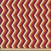 East Urban Home fab_28165_Retro Fabric By The Yard, Vintage Zig Zag Chevron Motif In Funky Parallel Stripe Graphic | 58 W in | Wayfair