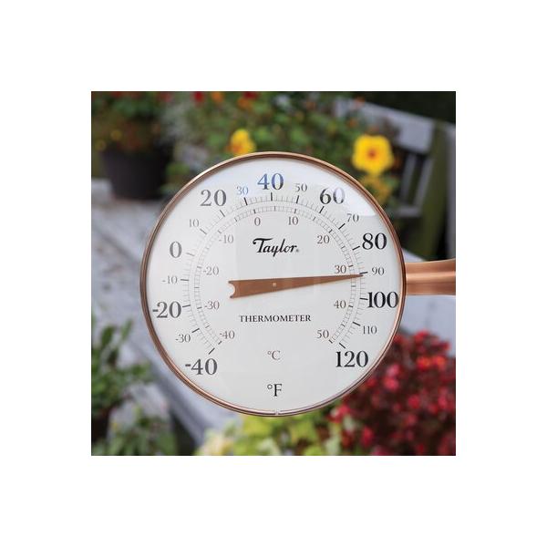 taylor-precision-products-heritage-8.5"-dial-outdoor-thermometers,-copper-|-1-h-x-8.5-w-x-8.5-d-in-|-wayfair-480cr/