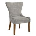 Hekman Christine Wingback Arm Chair Wood/Upholstered in Brown | 40 H x 28.5 W x 26.5 D in | Wayfair 72691000-091VDarkNickel