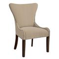 Hekman Christine Wingback Arm Chair Wood/Upholstered in Red/White | 40 H x 28.5 W x 26.5 D in | Wayfair 72691034-094FDarkNickel