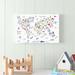Sand & Stable™ Baby & Kids World Map by Farida Zaman - Wrapped Canvas Graphic Art Canvas in Blue/Red/White | 20 H x 30 W x 1.25 D in | Wayfair