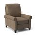 Birch Lane™ Wade 33.5" Wide Genuine Leather Standard Recliner Fade Resistant in Gray/Black/Brown | 41 H x 33.5 W x 39 D in | Wayfair