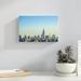 Ebern Designs NYC Silhouettes II by Sonja Quintero - Wrapped Canvas Print Canvas in Blue/Brown | 8 H x 12 W x 1.25 D in | Wayfair