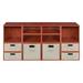 Ebern Designs Niche Cubo Storage Organizer Open Bookshelf Wood in Brown | 26 H x 52 W x 13 D in | Wayfair AF9CB238ED7D48C89DE87D151E30A9C7