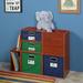 Ebern Designs Handford 6.5" H x 13" W Standard Bookcase Wood in Brown/Red | 6.5 H x 13 W x 13 D in | Wayfair F15CD6335D874B19B93321E4690C1237