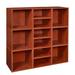 Ebern Designs Niche Cubo Storage Organizer Open Bookshelf Wood in Brown | 39 H x 39 W x 13 D in | Wayfair 6D76F129CA164376B651B2292BF42D9E