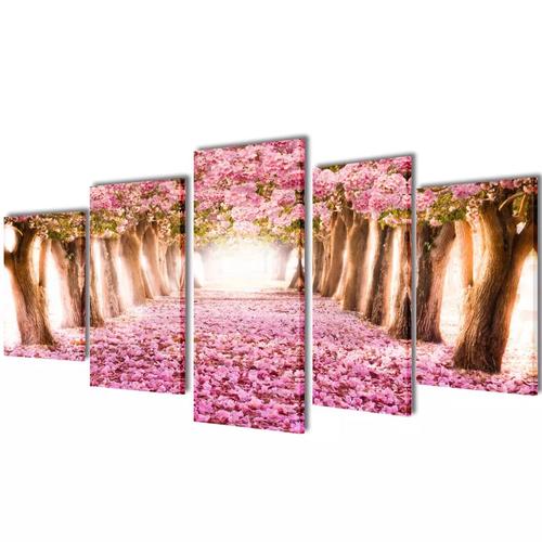 Bilder Dekoration Set Kirschblüte 200 x 100 cm