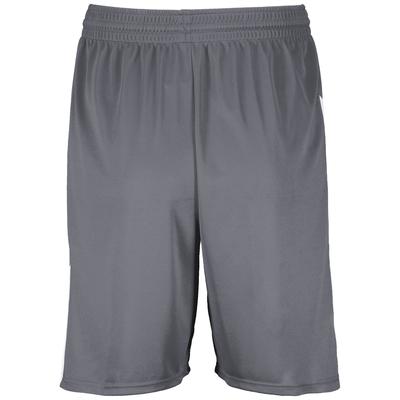 Augusta Sportswear 1734 Youth Step-Back Basketball Shorts in Graphite Grey size Small | Polyester