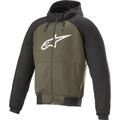 Alpinestars Chrome Sport Hoodie de moto, noir-vert, taille S