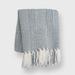 Stripe Textured Throw by Evergrace Home in Dark Gray (Size 60" X 50")