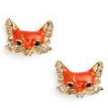 Kate Spade Jewelry | Kate Spade Into The Woods Fox Earrings | Color: Gold/Orange | Size: Os