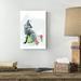 Redwood Rover Floral Fox - Wrapped Canvas Painting Print Canvas in Gray | 18 H x 12 W x 1.25 D in | Wayfair 29D3E461D34B492E91EC65CB5B086BD5