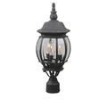 Craftmade French Style 22 Inch Tall 3 Light Outdoor Post Lamp - Z335-TB