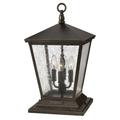 Hinkley Lighting Trellis 19 Inch Tall 4 Light LED Outdoor Pier Lamp - 1437RB-LV