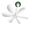 Ventilateur suspendu silencieux de plafond 220V 20W 6 feuilles 16.5 pouces interrupteur