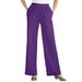 Plus Size Women's 7-Day Knit Wide-Leg Pant by Woman Within in Radiant Purple (Size M)