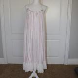 Free People Dresses | Free People Beach Gauze Striped Dress | Color: Cream/Red | Size: Xs