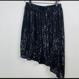 Free People Skirts | Black Sequined Skirt Size Xs | Color: Black | Size: Xs