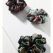 Anthropologie Accessories | Anthropologie Heather Scrunchies - Set Of 3 | Color: Black/Green | Size: Os