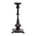 Sungmor Heavy Duty Cast Iron Candlestick Holders - Handcrafted Vintage Candelabra - 37CM/15Inch Tall 1-Head Candle Holder - Decorative Pillar Candle Stand for Christmas Birthday Wedding Home Party