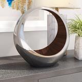 Wrought Studio™ Aliyaah Anillo Bronze Ring LG 2 Tone Bowl Aluminum in Brown/Gray | 11 H x 11 W x 3.5 D in | Wayfair