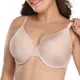 Soutien-gorge push-up fin à armatures avec nœud pour femme grande taille 34 36 38 40 C D E