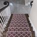 Indigo/Brown 0.01 x 9 W in Stair Treads - Sussexhome Lattice Design Non -Slip Indoor 9" x 28" Stair Tread - 70 % Cotton | 0.01 H x 9 W in | Wayfair