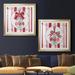 The Holiday Aisle® Candy Cane Christmas I - 2 Piece Painting Print Set Paper, Solid Wood in Green/Red/White | 34.5 H x 69 W x 1.5 D in | Wayfair