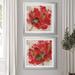 Red Barrel Studio® Red Infusion I - 2 Piece Picture Frame Painting Print Set Paper in Green/Red | 26.5 H x 53 W x 1.5 D in | Wayfair